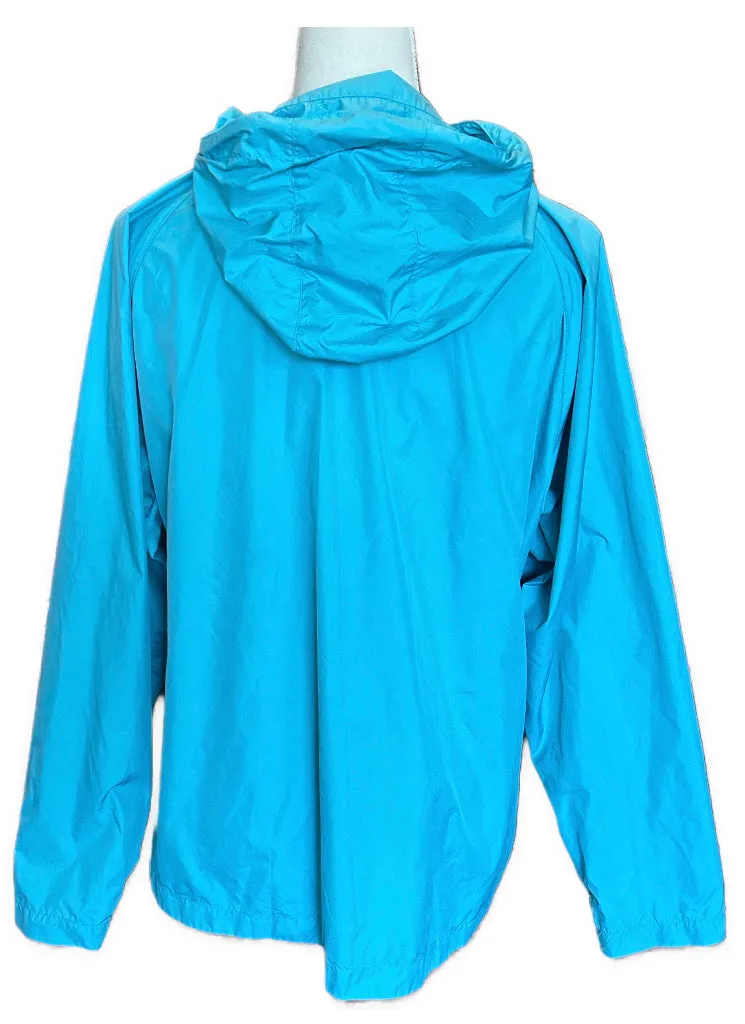 Woolrich Teal Full-Zip Women's Hooded Windbreaker Size M