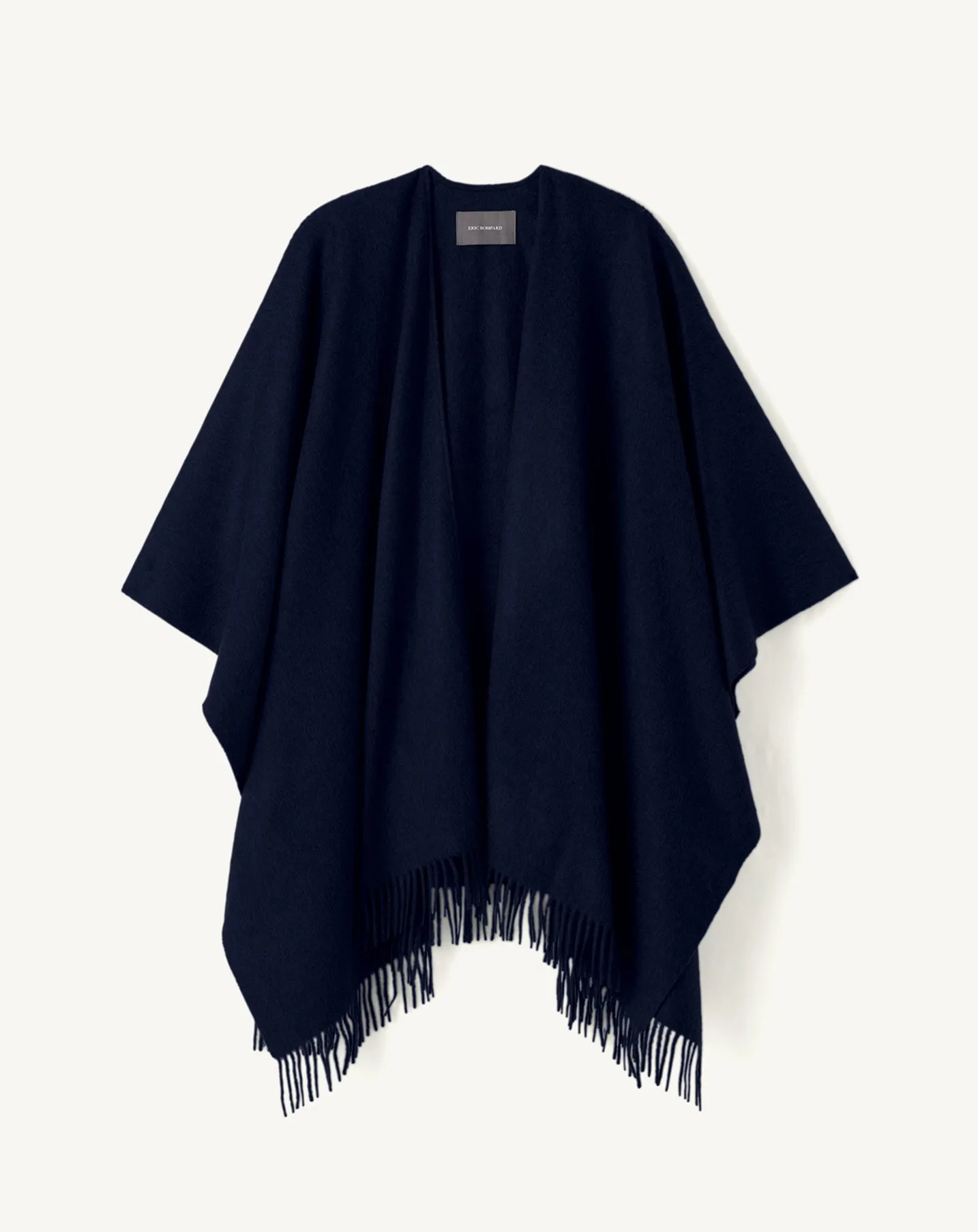 Woven fringed poncho Eric Bompard