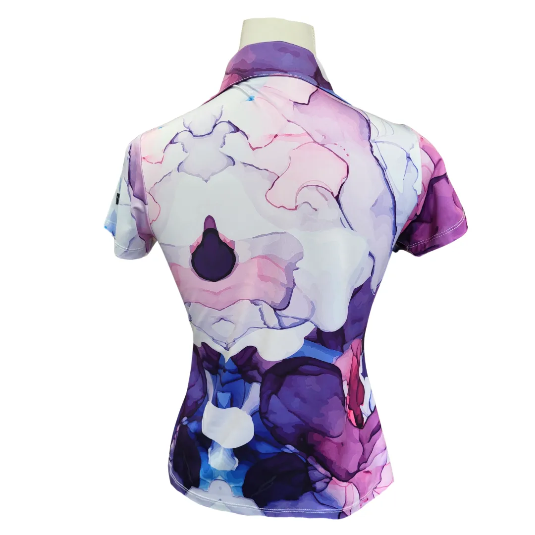 Yatta Golf Purpilicious Short Sleeve Polo Size XS