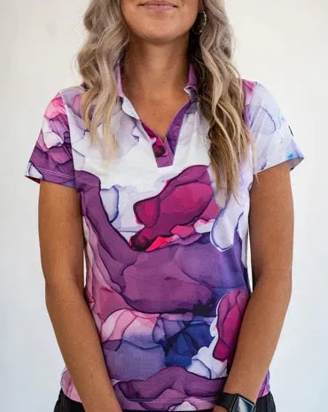 Yatta Golf Purpilicious Short Sleeve Polo Size XS
