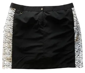 Zenergy by Chico's Black Skort w/ Animal Print Sides Size XL MSP$75