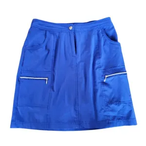 Zenergy by Chico's Royal Blue Solid Women's Golf Skort Size S