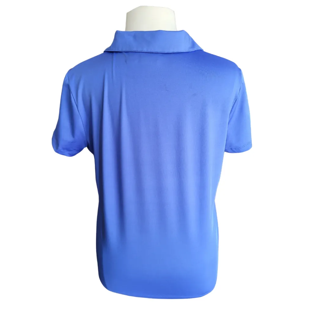 Zenergy Golf Blue Polo with Silver Foil Size XL MSP$69.50