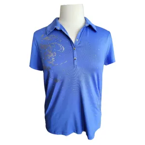 Zenergy Golf Blue Polo with Silver Foil Size XL MSP$69.50