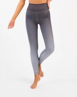 Zyia Active Blue Ombré Leopard Cheetah Print High N Tight Leggings Size 12