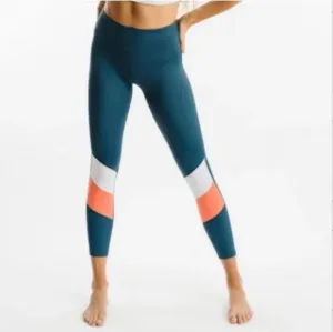 Zyia Active Teal Angle Block Light N Tight 24" Legging Size 8-10 MSP$59